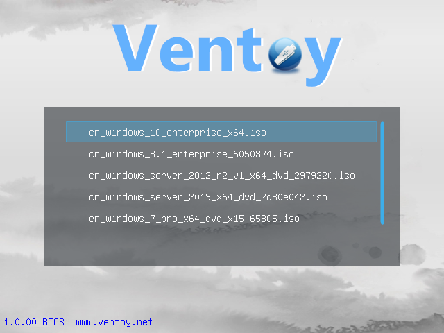 Ventoy v1.1.12 (装机u盘启动工具) 中文绿色版